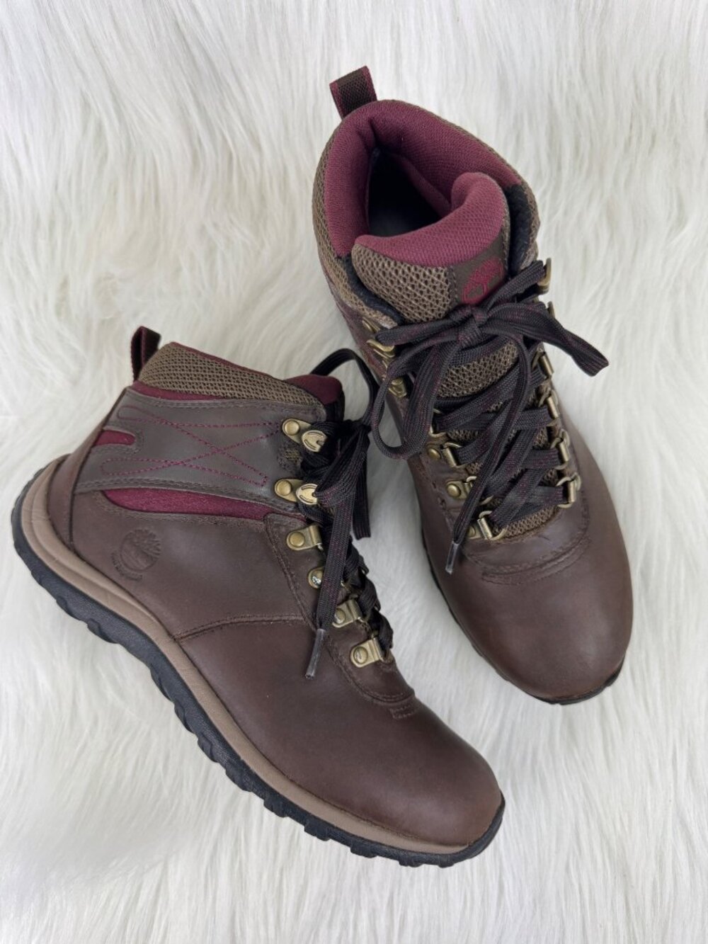 Women's Timberland Norwood Mid WP Hiking Boots Brown Size US 7.5 UK 5.5 EU 38.5